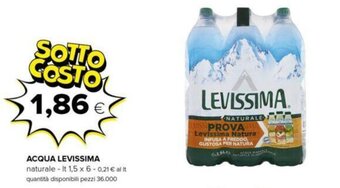 Oasi ACQUA LEVISSIMA naturale - It 1,5 x 6 offerta