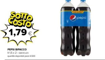 Oasi PEPSI BIPACCO lt 1,5 x 2 offerta