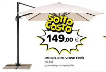 Oasi OMBRELLONE VERSO ECRÙ mt 3x3 offerta