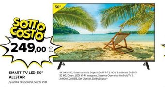 Oasi SMART TV LED 50" ALLSTAR offerta