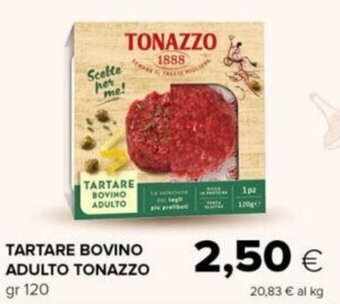 TARTARE BOVINO ADULTO TONAZZO gr 120