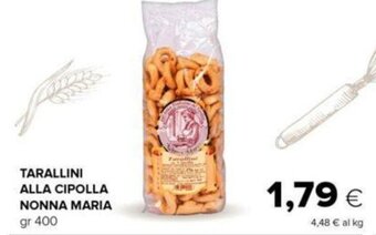 Oasi TARALLINI ALLA CIPOLLA NONNA MARIA gr 400 offerta