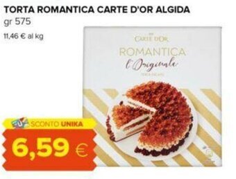 Oasi TORTA ROMANTICA CARTE D'OR ALGIDA gr 575 offerta