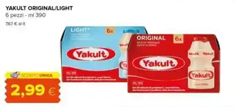 Oasi YAKULT ORIGINAL/LIGHT 6 pezzi - ml 390 offerta