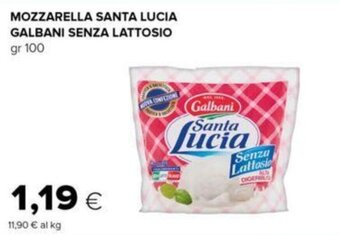 Oasi MOZZARELLA SANTA LUCIA GALBANI SENZA LATTOSIO gr 100 offerta