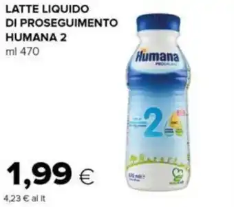 Oasi LATTE LIQUIDO DI PROSEGUIMENTO HUMANA 2 ml 470 offerta
