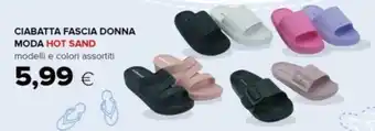 Oasi CIABATTA FASCIA DONNA MODA HOT SAND offerta