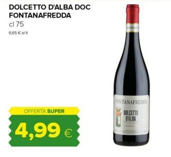 Oasi DOLCETTO D'ALBA DOC FONTANAFREDDA cl 75 offerta