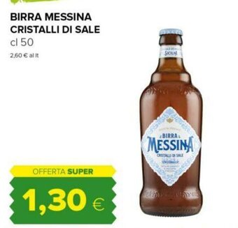 Oasi BIRRA MESSINA CRISTALLI DI SALE cl 50 offerta