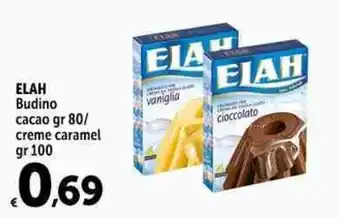 Carrefour Market ELAH Budino cacao gr 80/ creme caramel gr 100 offerta