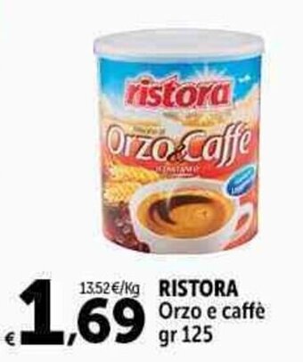 Carrefour Market RISTORA Orzo e caffè gr 125 offerta
