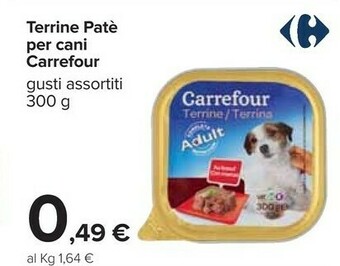 Carrefour Carrefour Terrine Pate Per Cani offerta