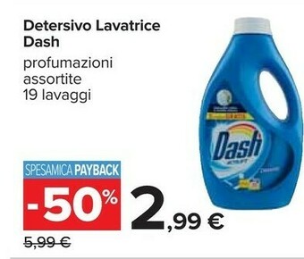 Carrefour Dash Detersivo Lavatrice offerta
