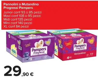 Carrefour Pampers Pannolini O Mutandino Progressi offerta