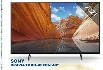 Euronics Sony Bravia TV KD-43B81J offerta