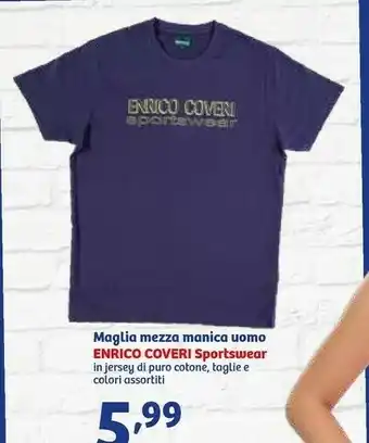 In'S Mercato Enrico Coveri Maglia Mezza Manica Uomo offerta
