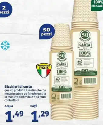In'S Mercato Bicchieri Di Carta offerta