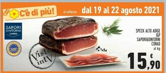 Conad Sapori & Dintorni Conad Speck Alto Adige IGP offerta