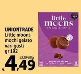 Carrefour Market UNIONTRADE Little moons mochi gelato gr 192 offerta