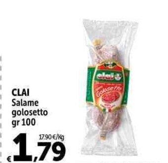 Carrefour Market CLAI Salame golosetto gr 100 offerta