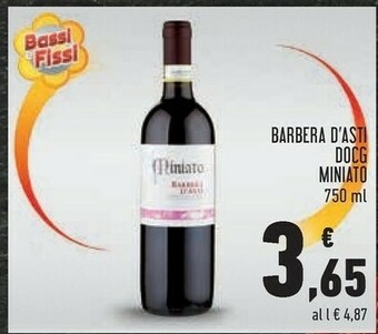 Conad Miniato Barbera D'asti Docg offerta