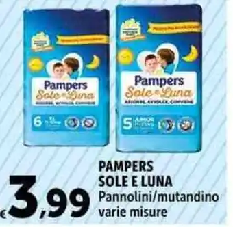 Carrefour Market PAMPERS SOLE E LUNA offerta