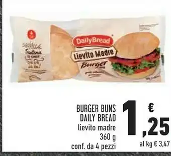 Conad Daily bread Burger Buns offerta