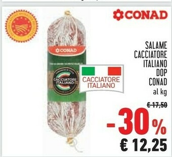 Conad Conad Salame Cacciatore Italiano Dop offerta