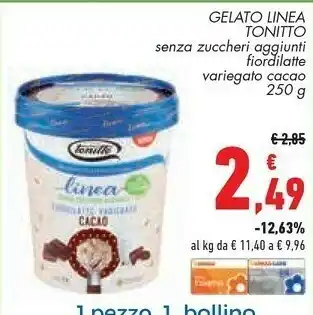 Conad Tonitto Gelato Linea offerta
