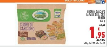 Conad La Valle degli Orti Cuori Di Carciofo 300 G(ml) offerta