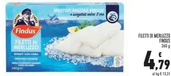 Conad Findus Filletti Di Merluzzo 360g offerta