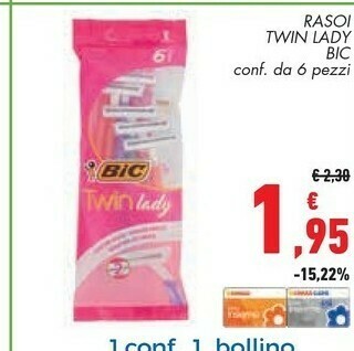 Conad Bic Rasoi Twin Lady offerta