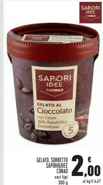 Conad City Conad Sorbetto/Gelato Sapori & Ide offerta