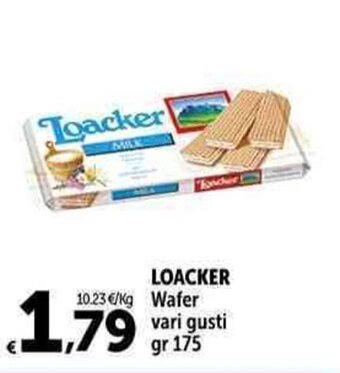 Carrefour Market LOACKER Wafer vari gusti gr 175 offerta