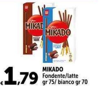 Carrefour Market MIKADO Fondente/latte gr 75/ bianco gr 70 offerta