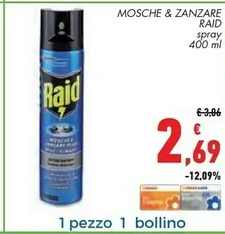 Conad Raid Mosche & Zanzare offerta