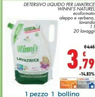Conad Winni's Detersivo Liquido Per Lavatrice offerta