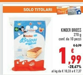 Conad Kinder Brioss offerta