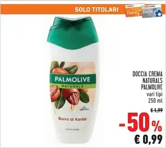 Conad Palmolive Doccia Crema Naturals offerta