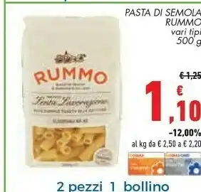 Conad City Rummo - Pasta Mista N. 74 500 G(ml) offerta