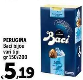 Carrefour Market PERUGINA Baci bijou vari tipi gr 150/200 offerta
