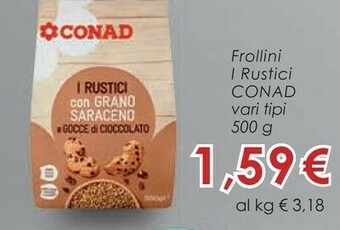 Conad Conad - Frollini Con Latte Scremato 500 G(ml) offerta