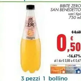 Conad City San Benedetto Ginger Zero 750 G(ml) offerta