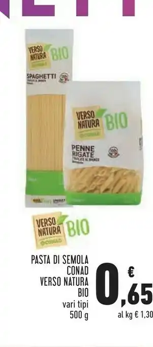 Conad City Conad Verso Natura Bio Pasta Di Semola offerta