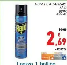 Conad City Raid Mosche & Zanzare Spray offerta