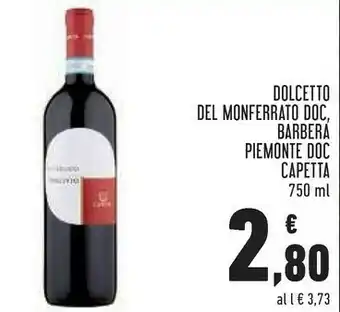 Conad City Capetta Barbera Piemonte Doc 750ml offerta
