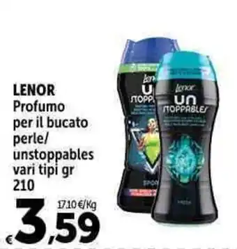 Carrefour Market LENOR Profumo per il bucato gr 210 offerta