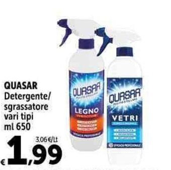 Carrefour Market QUASAR Detergente/ sgrassatore vari tipi ml 650 offerta