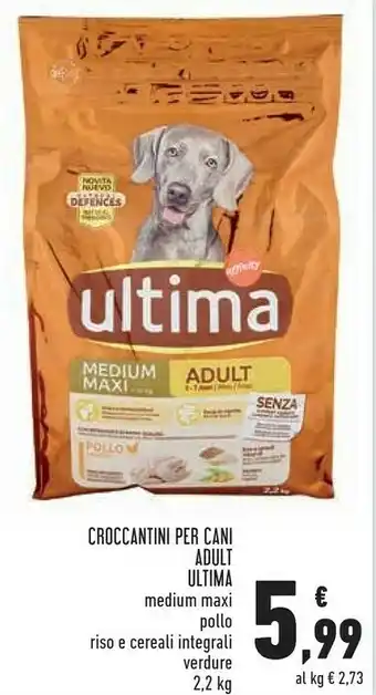 Conad Ultima Croccantini Per Cani Adult offerta