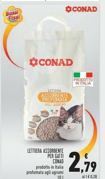 Conad Conad Lettiera Assorbente Per Gatti offerta